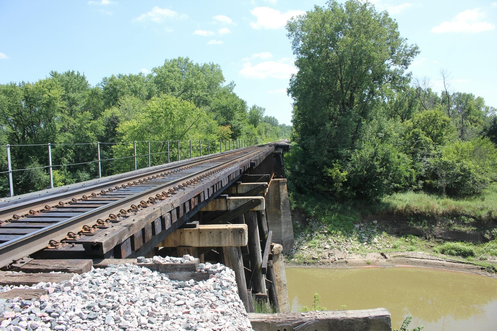 Looking south